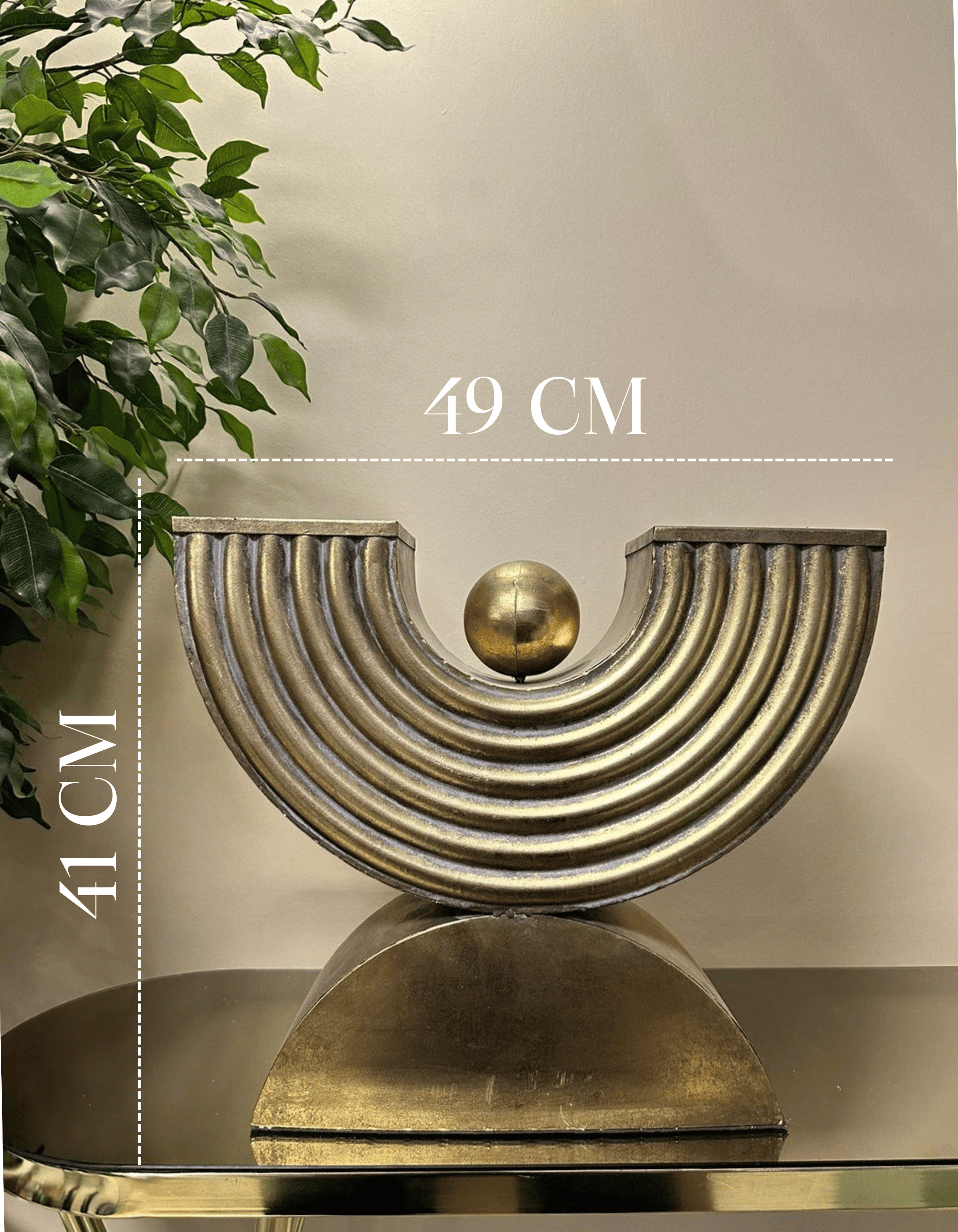 Aura Eskitme Metal Dekor – 49x41 cm