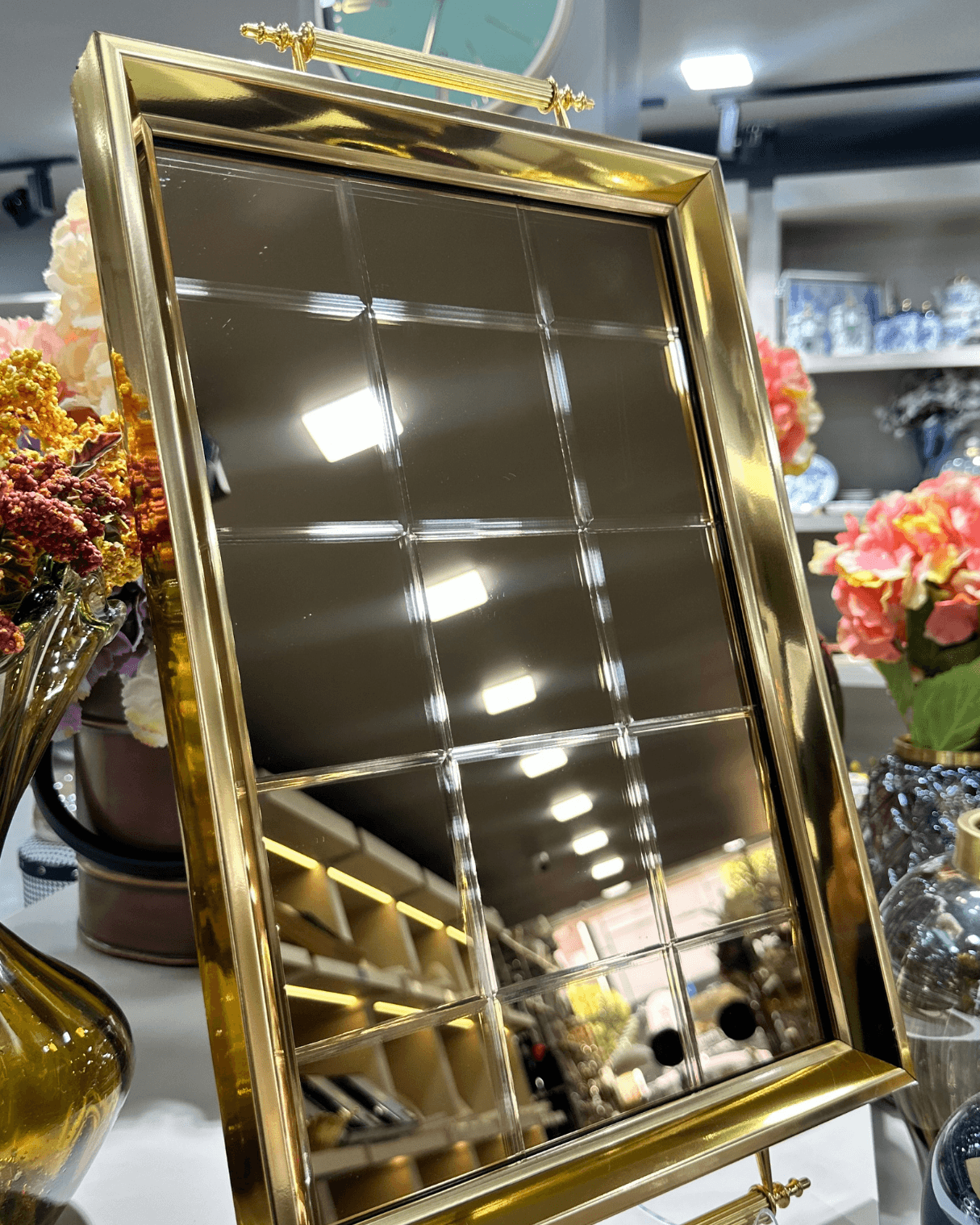 Gold Aynalı Sunum Tepsisi, Lüks Çay Tepsisi, Kahve Tepsisi