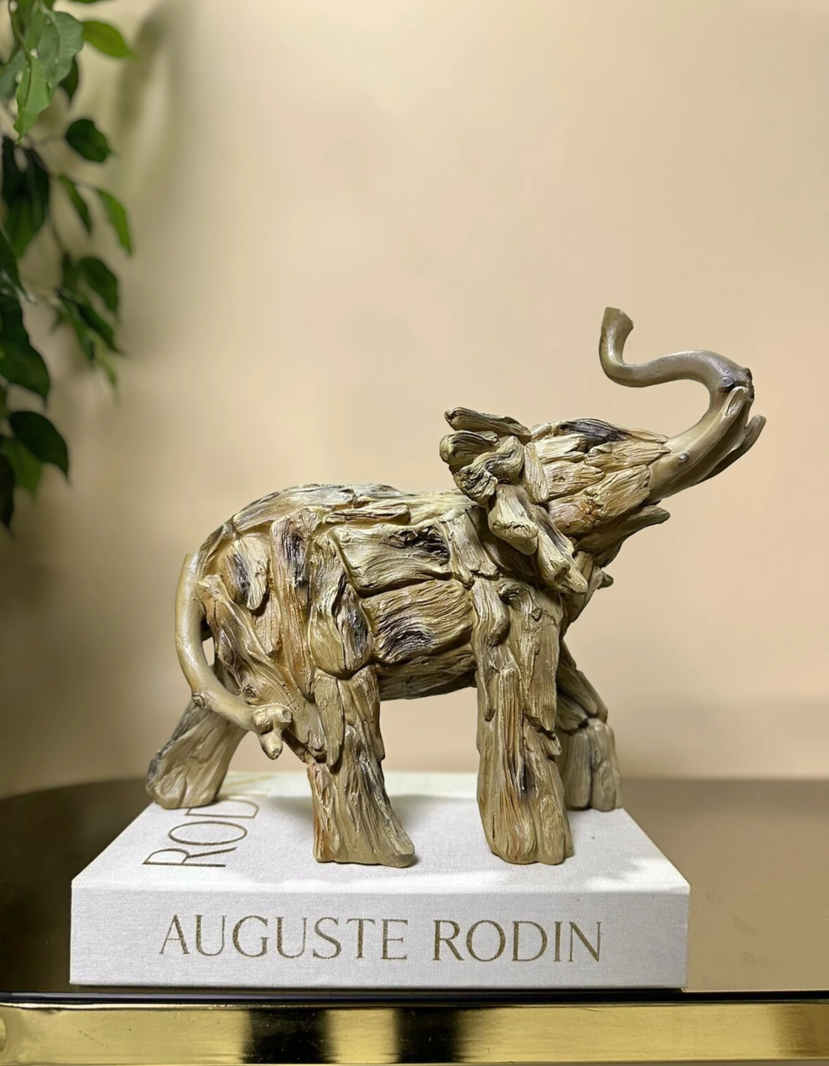 Rustic Driftwood Fil Dekor 40 CM