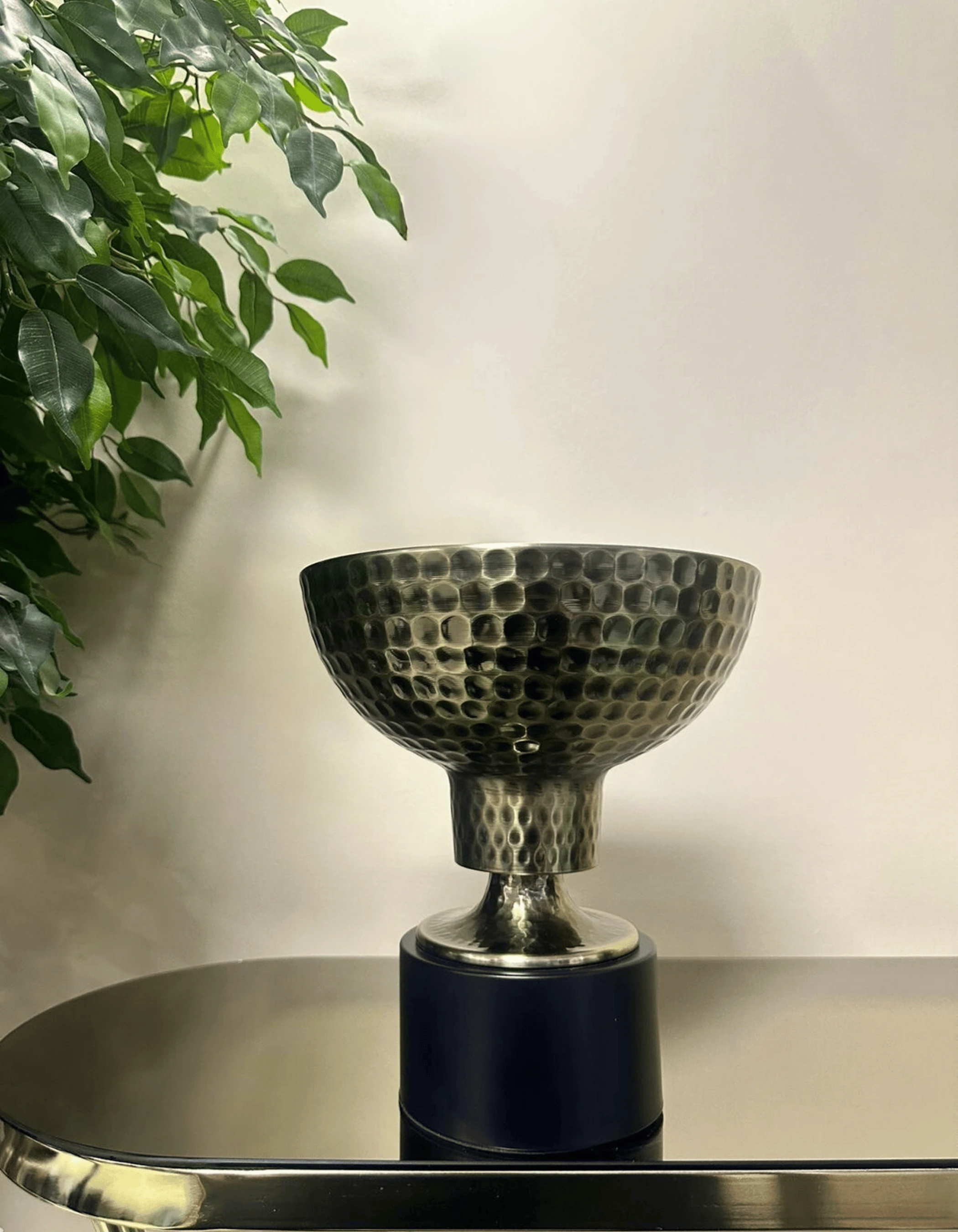 Metal Eskitme Kupa/Vazo Dekor