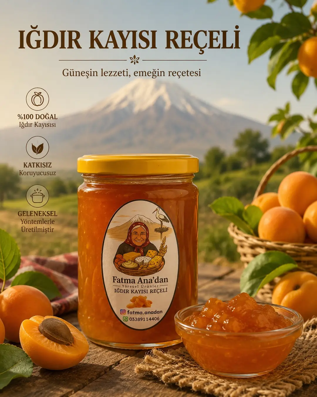 1 kg Kayısı Reçeli
