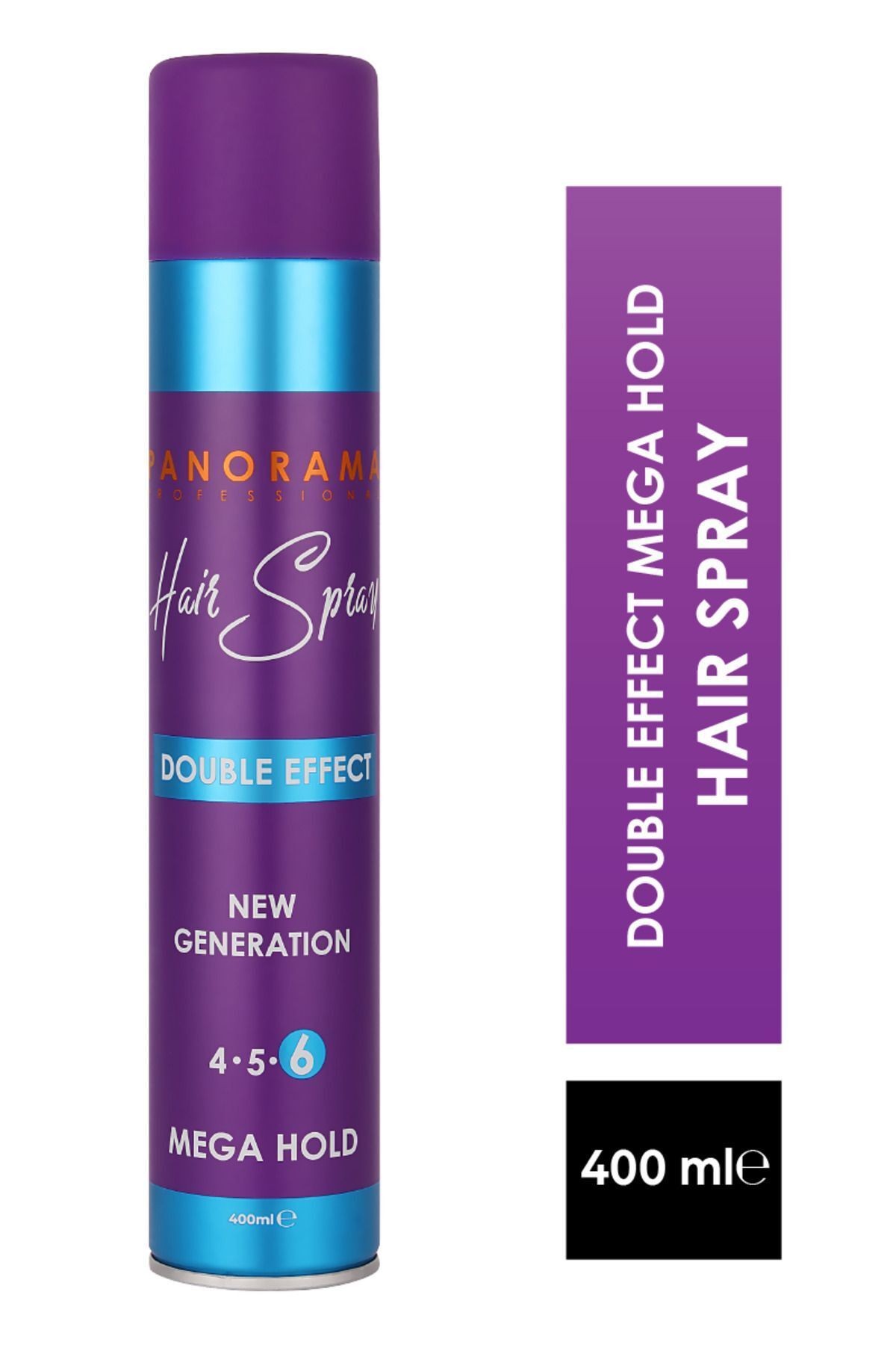 Panorama Professional Hairspray Mega Hold 6- 400 ml / Mega Strong Up to 2 Times Permanent Hold / Stabilizer