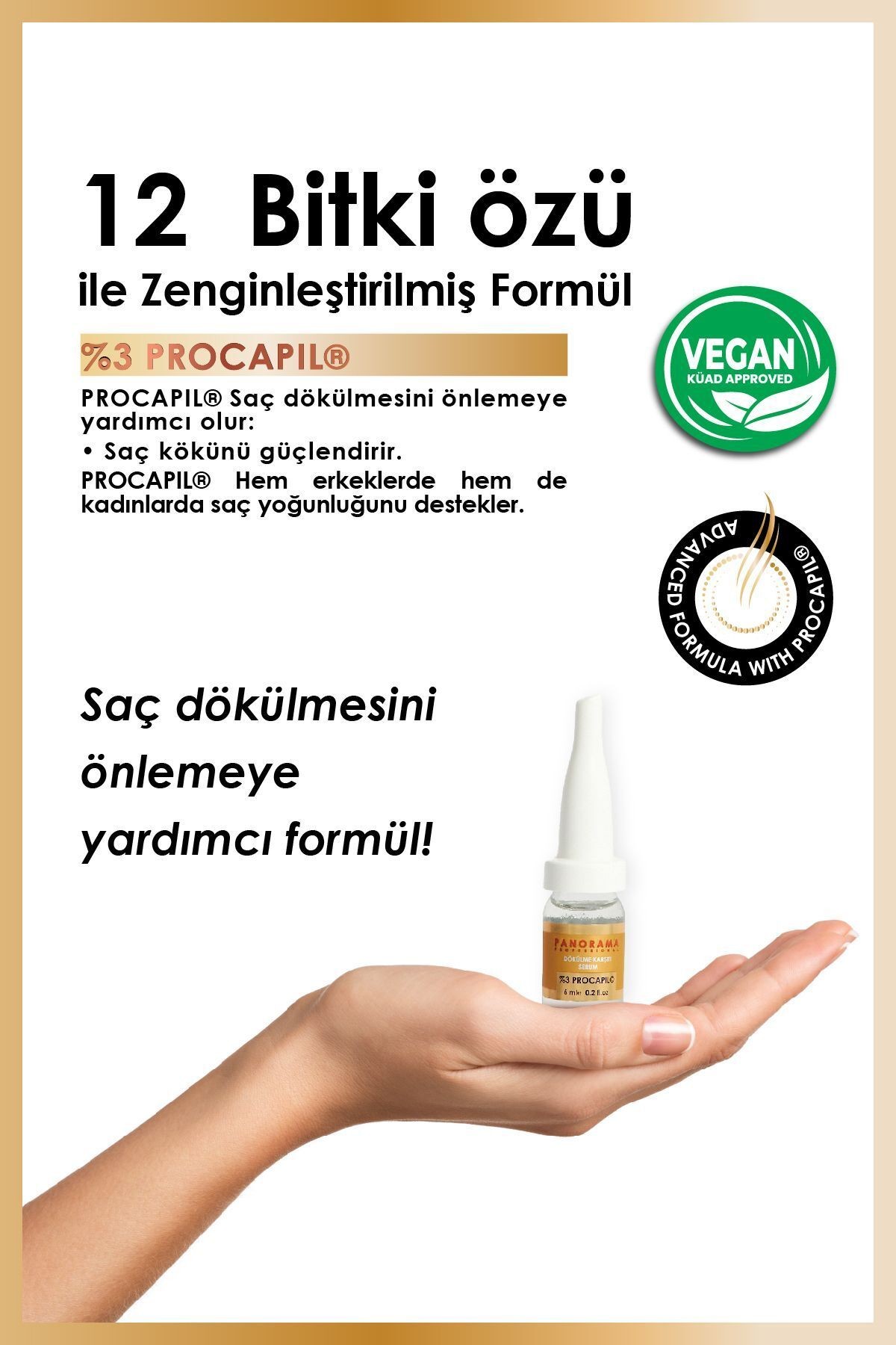 Professional Dökülme Karşıtı Ampul Serum (6 ML*10 ADET) %3 Procapil / Vegan