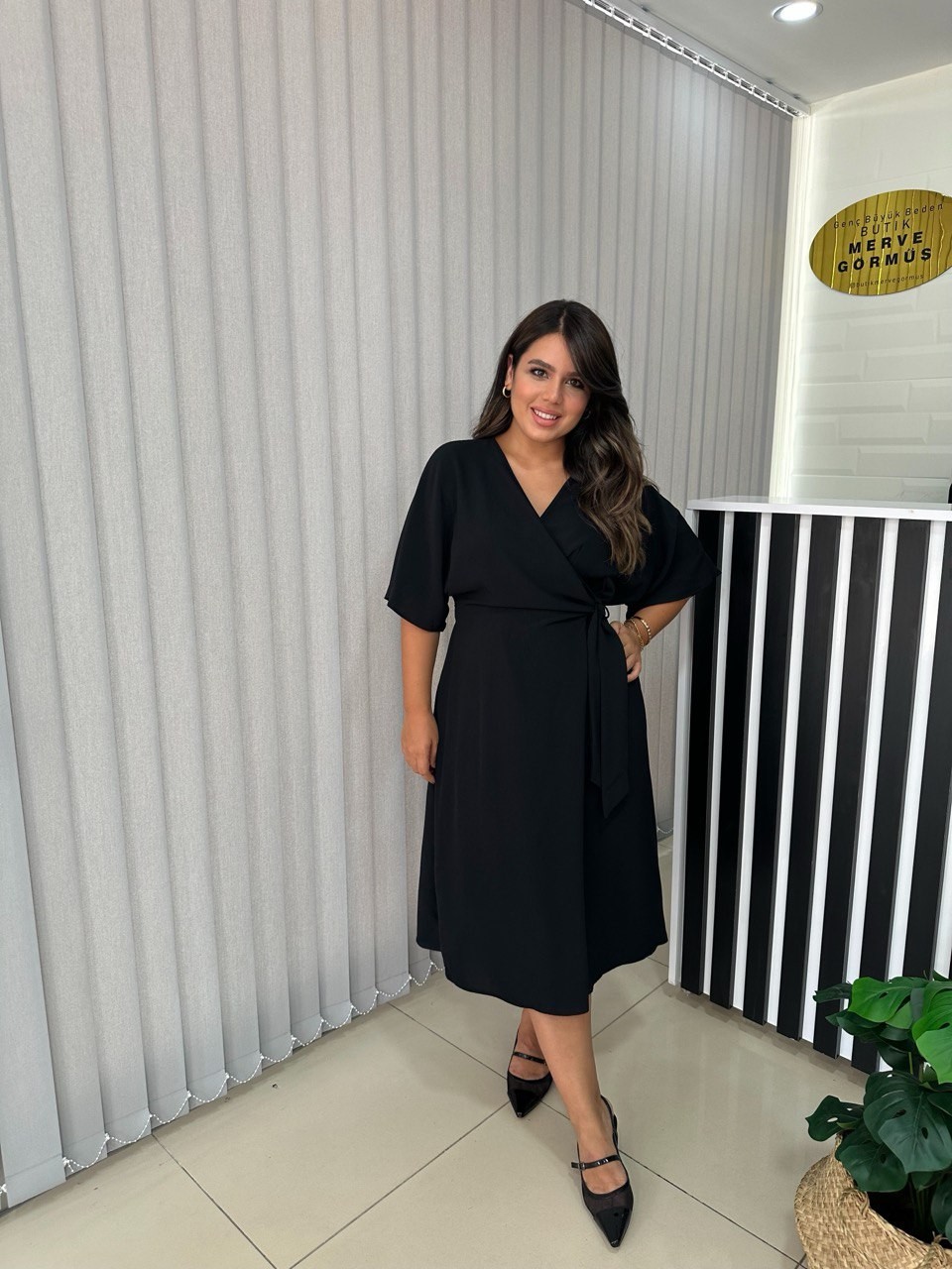 Diva Yandan Bağlamalı Elbise