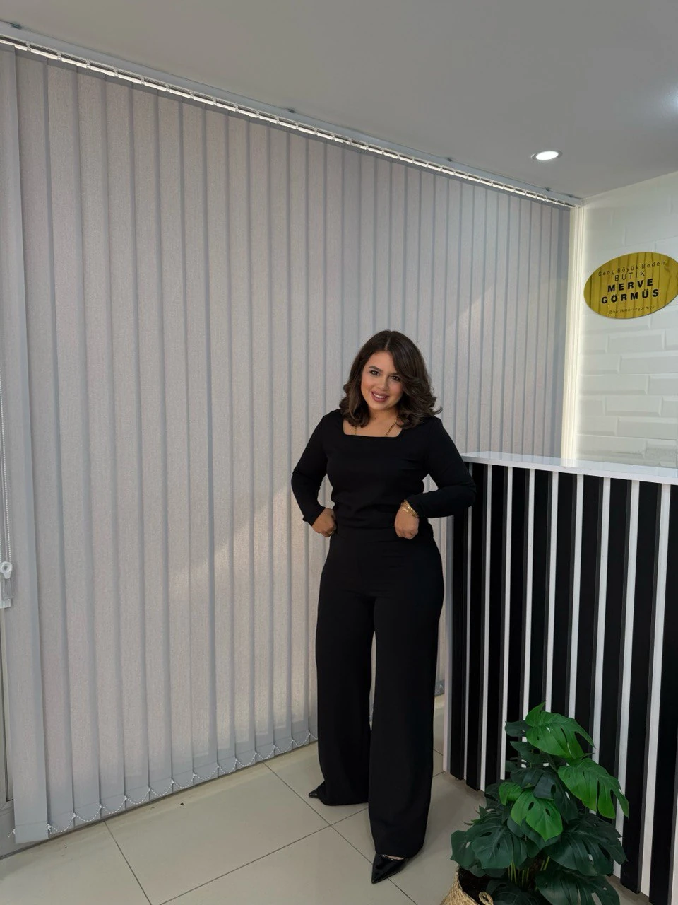 Astra Beli Lastikli Palazzo Pantolon