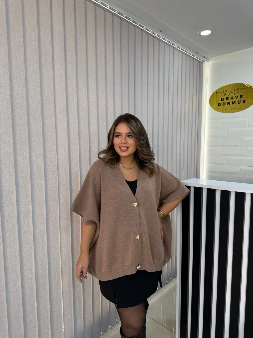 Kaşmir Düğmeli İtalyan Oversize Yelek