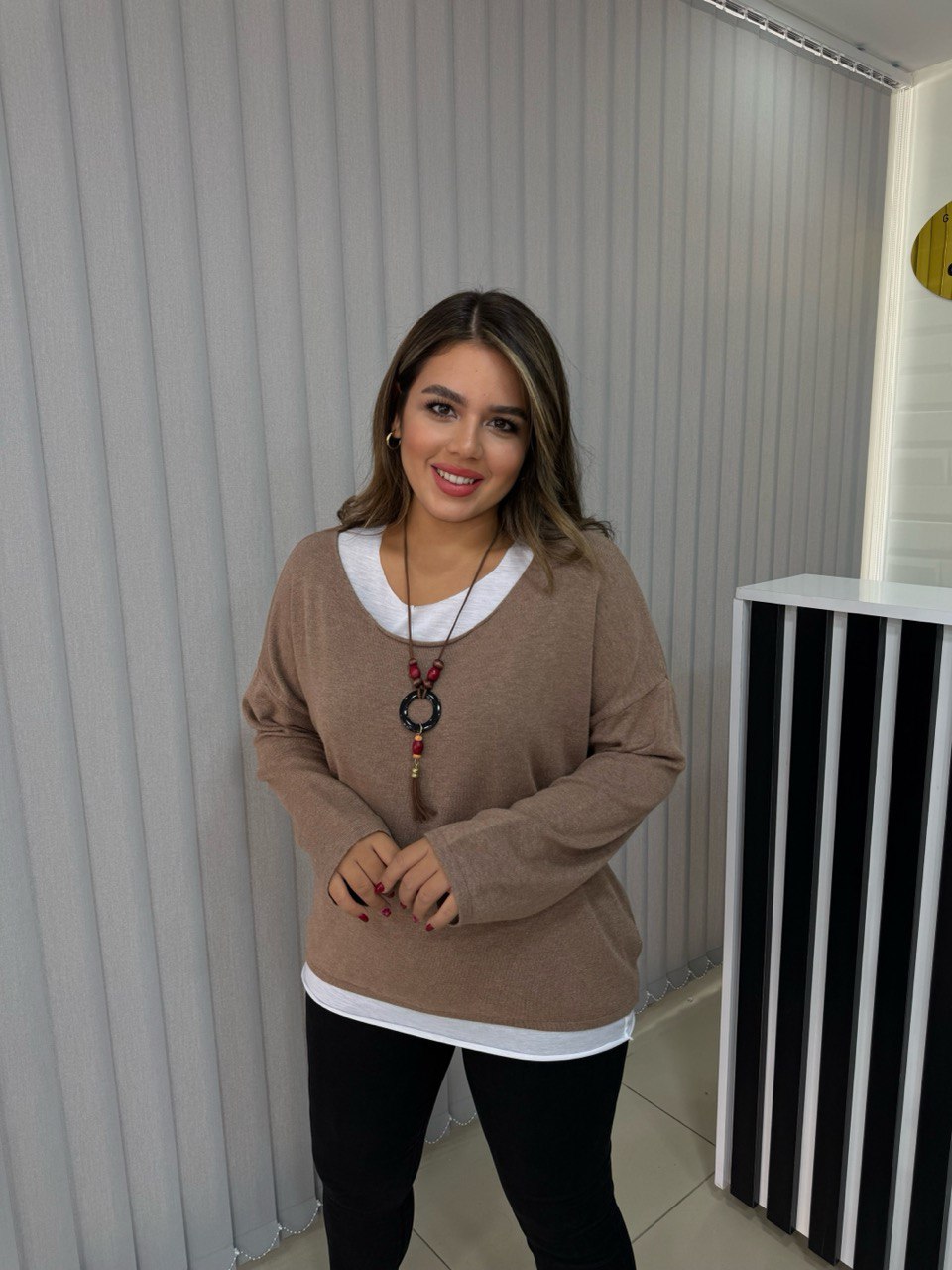 İtalyan İkili Triko Bluz