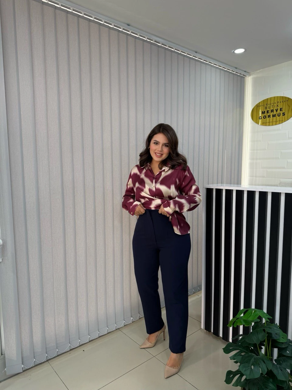 Beli Pensli ZR Model Yüksek Bel Pantolon - Lacivert