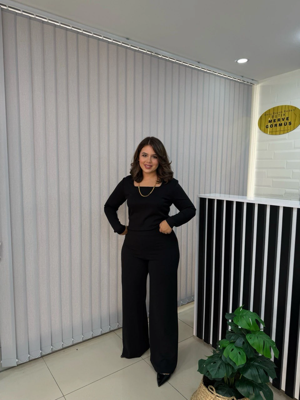 Astra Beli Lastikli Palazzo Pantolon