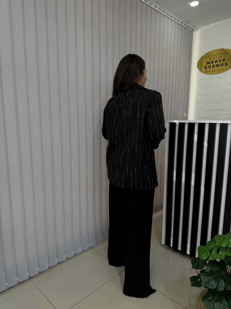 Taşlı Blazer Ceket
