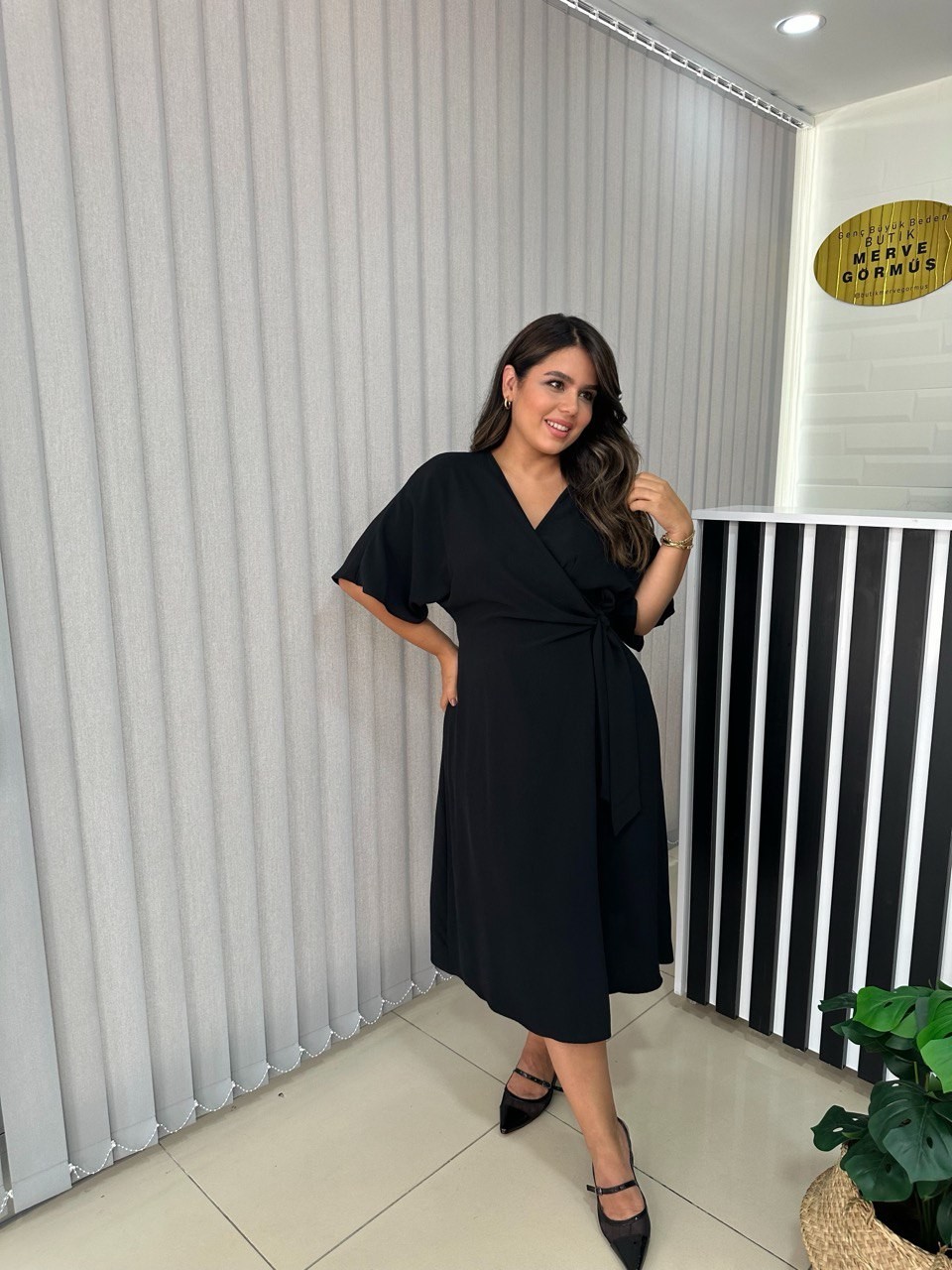 Diva Yandan Bağlamalı Elbise