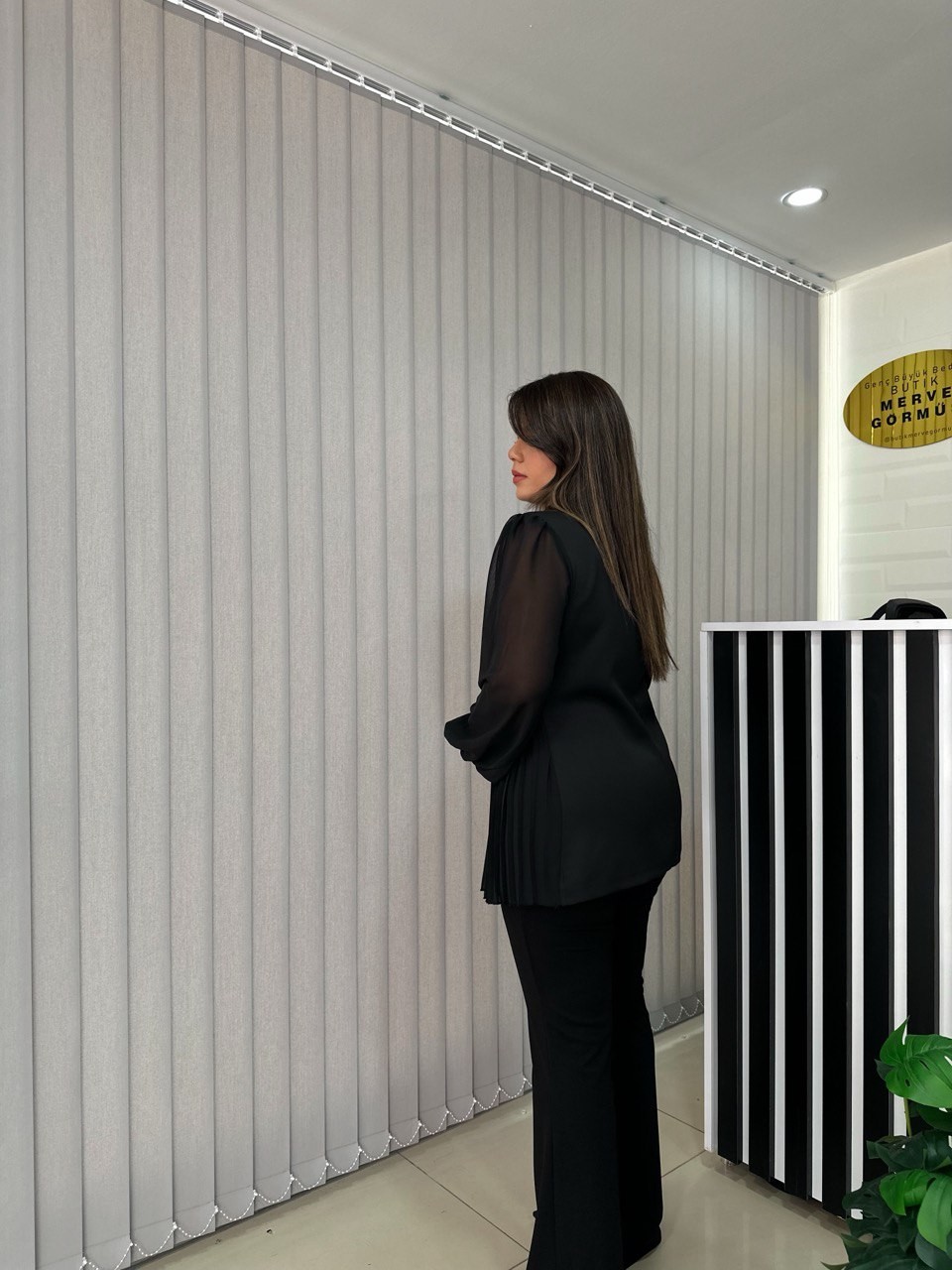 Şifon Kol Premium Vatkalı Tasarım Ceket