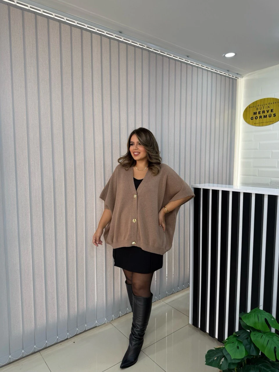 Kaşmir Düğmeli İtalyan Oversize Yelek