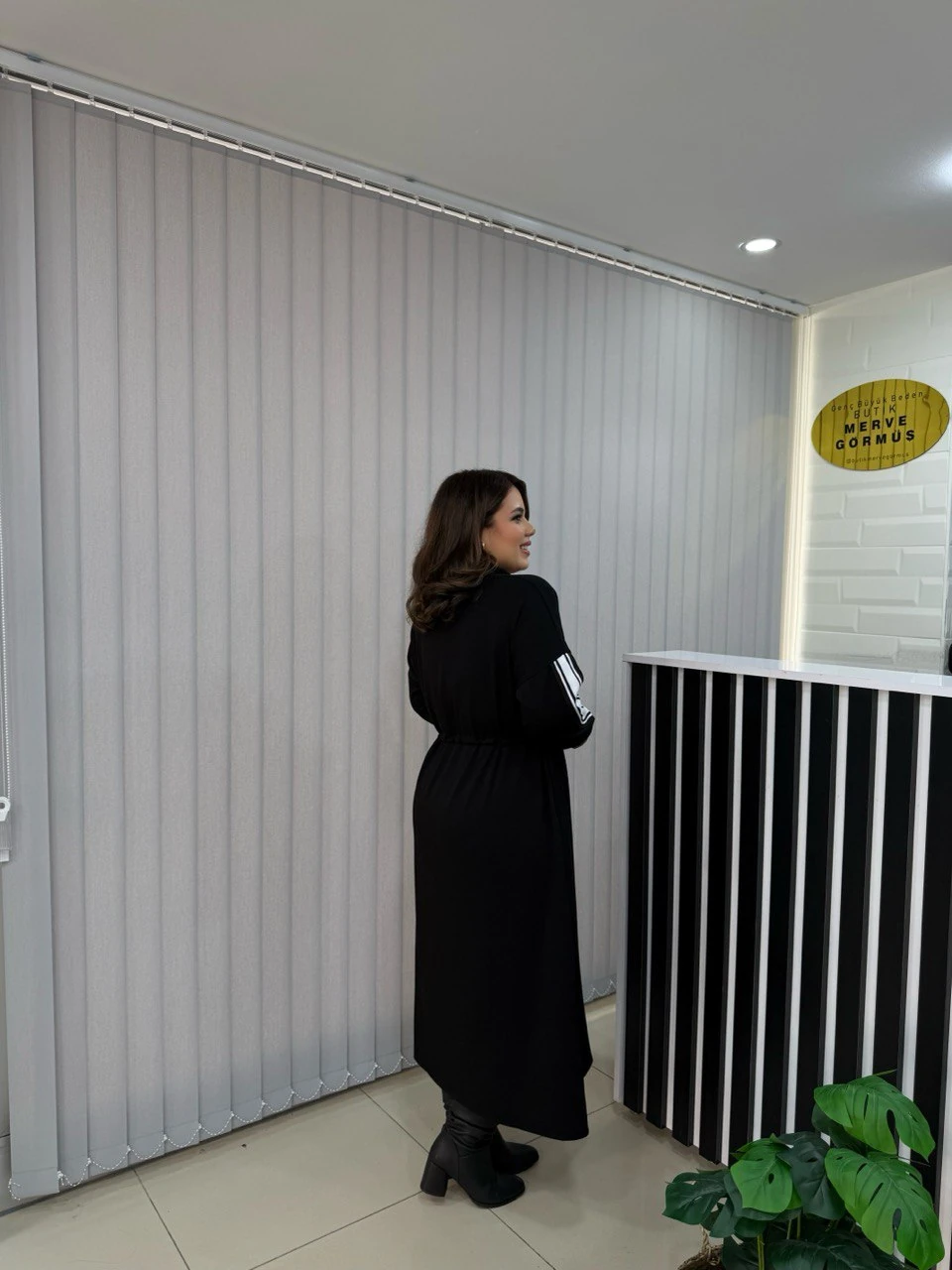 Beli İpli Oyhs Modal Elbise