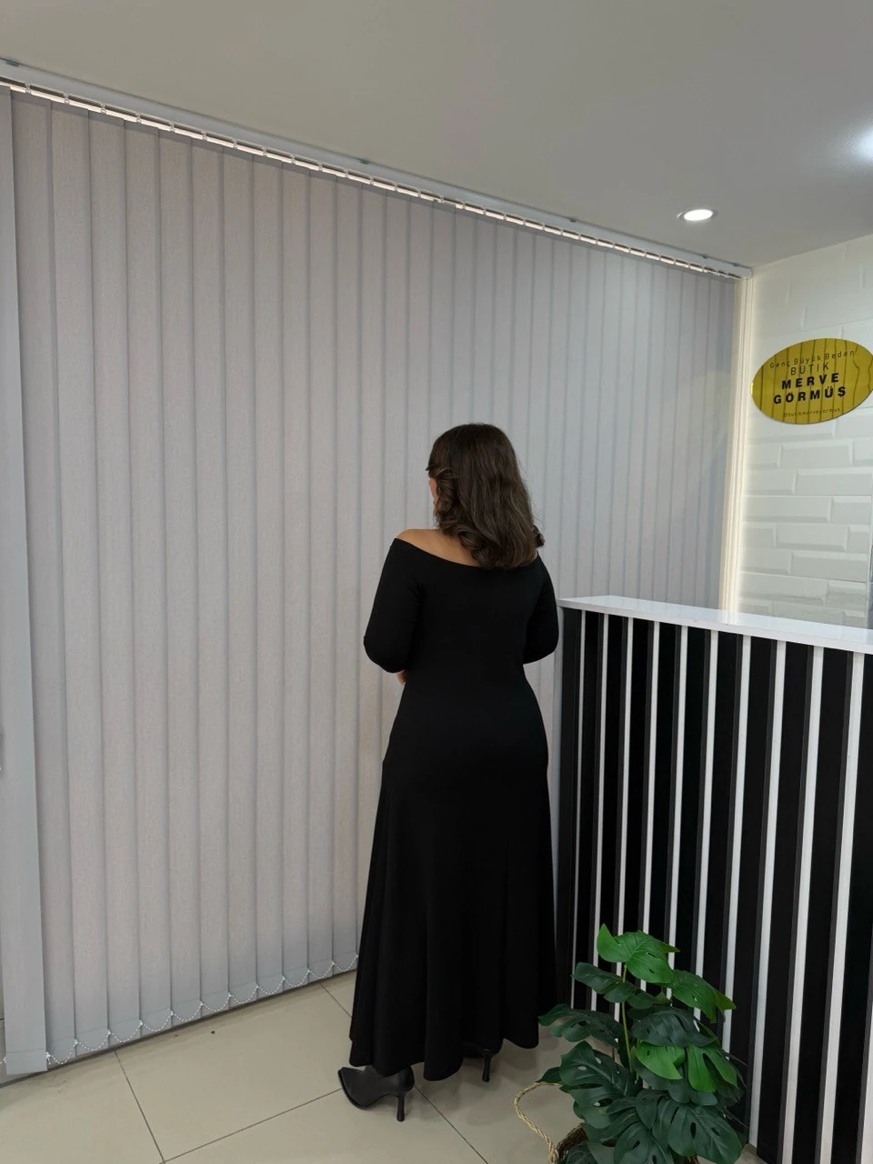 Belis Madonna Yaka Modal Elbise