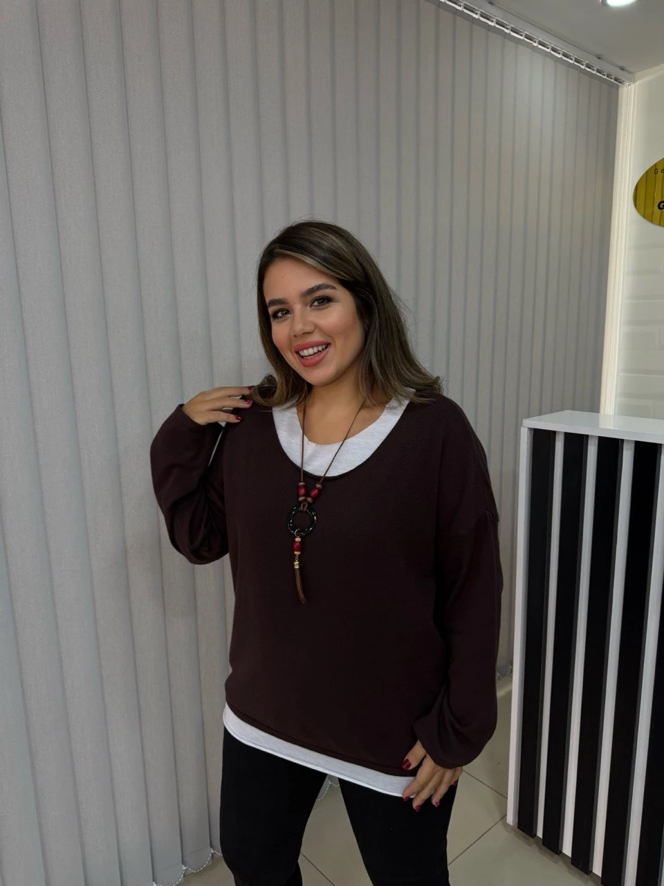 İtalyan İkili Triko Bluz