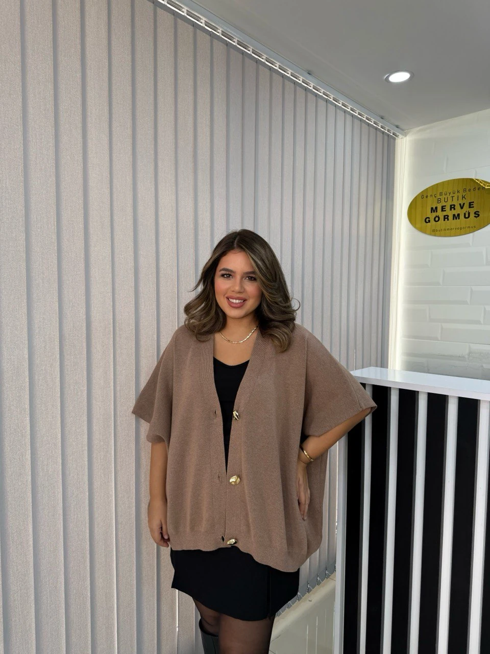 Kaşmir Düğmeli İtalyan Oversize Yelek