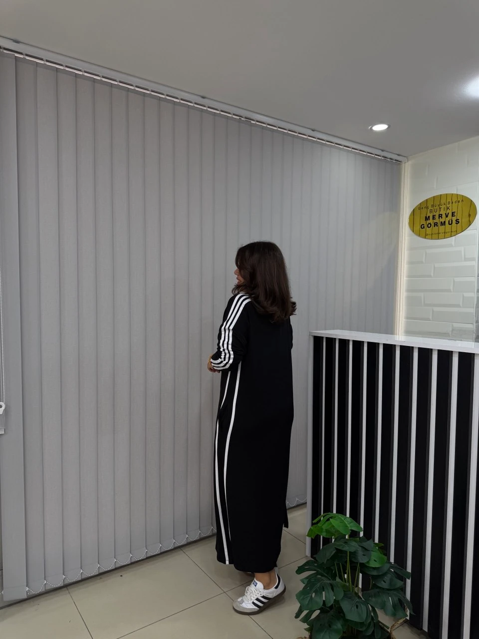 3 Şerit Biyeli Likralı Elbise