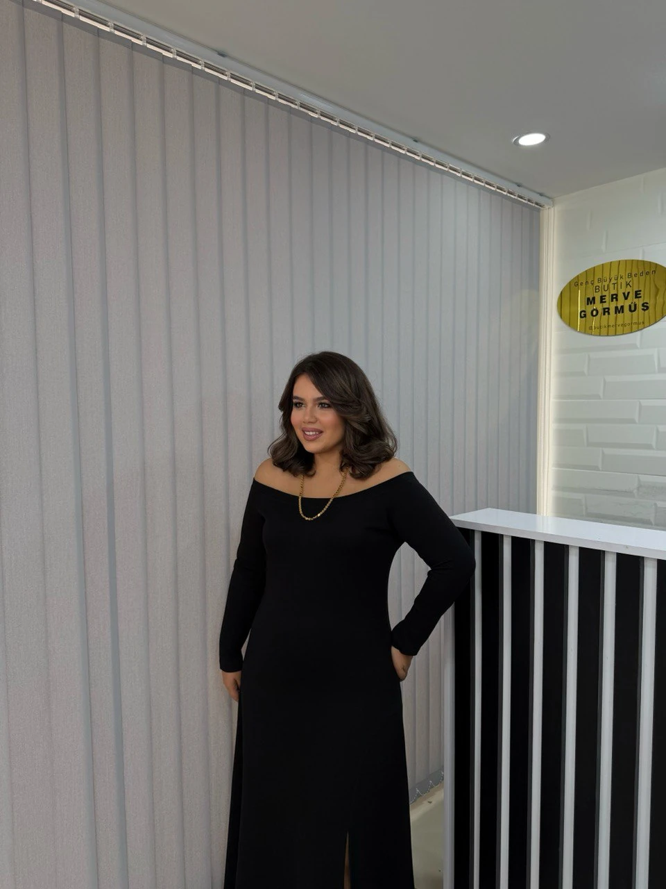 Belis Madonna Yaka Modal Elbise