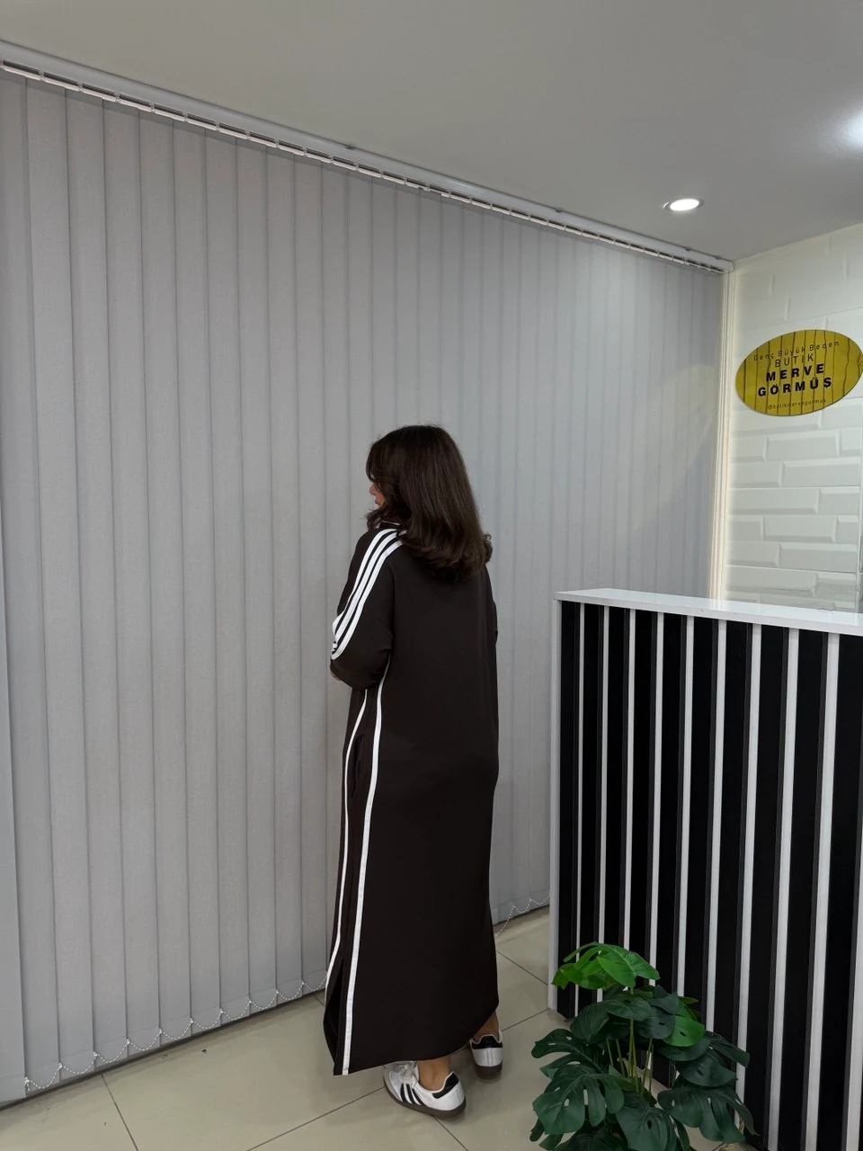 3 Şerit Biyeli Likralı Elbise