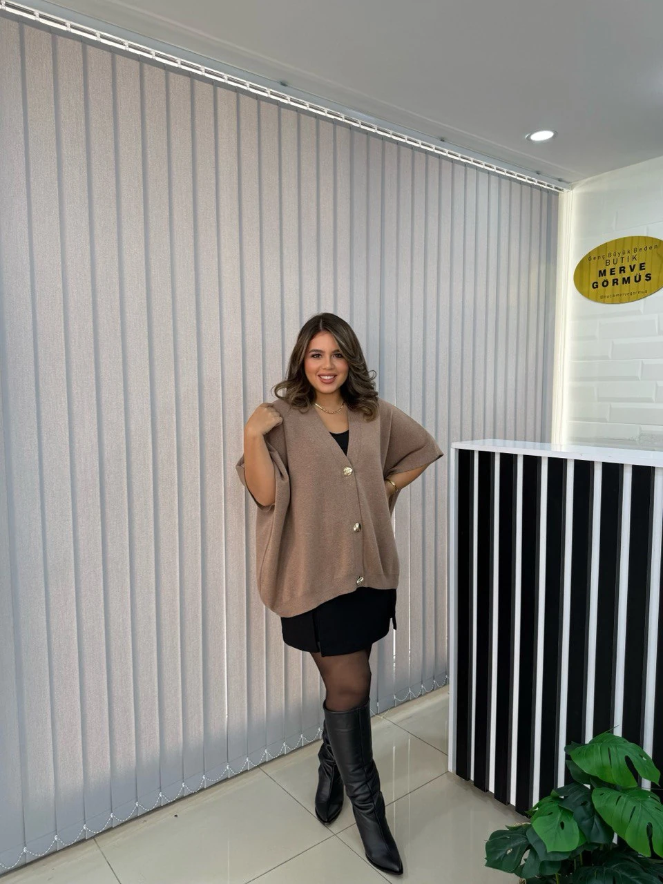 Kaşmir Düğmeli İtalyan Oversize Yelek
