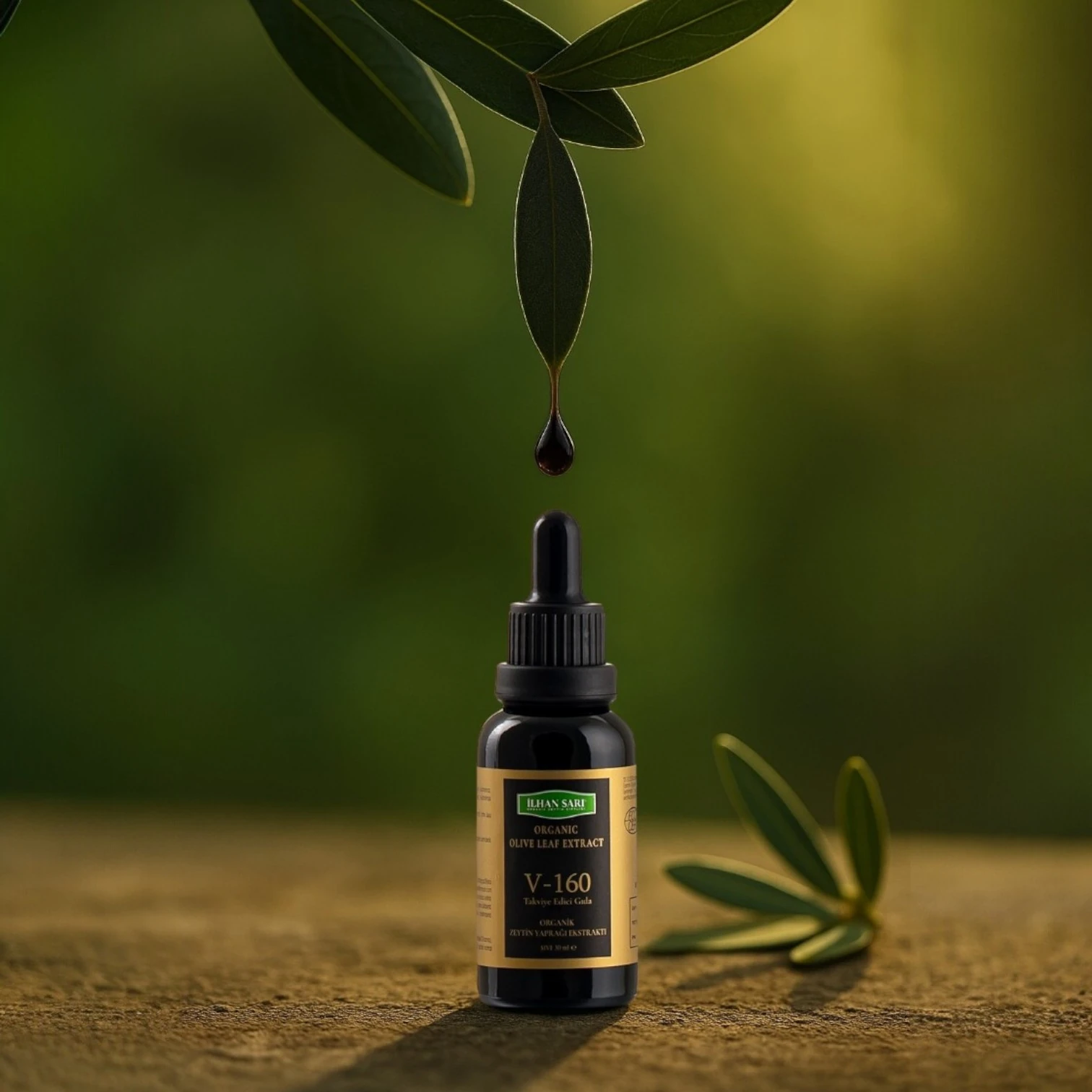 V-160 Organik Zeytin Yaprağı Ekstraktı 30ml
