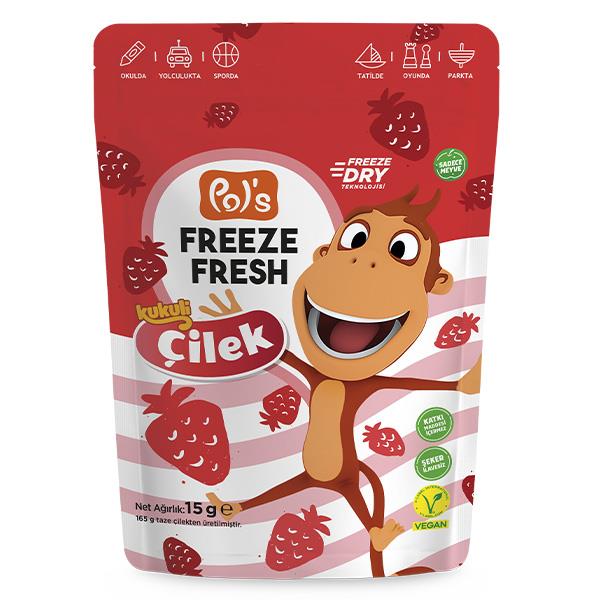 Freeze Fresh Dondurularak Kurutulmuş Kukuli Çilek 15g