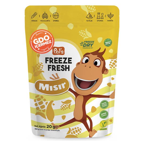 Freeze Fresh Dondurularak Kurutulmuş Kukuli Mısır 25g