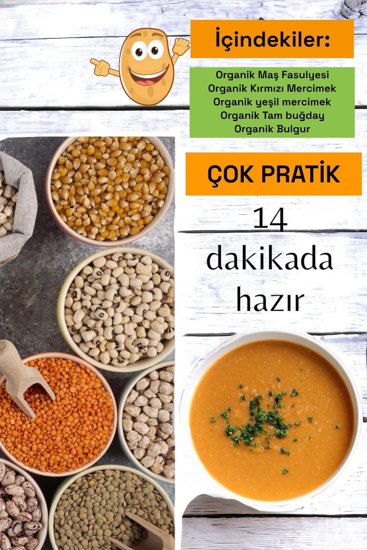 Organik Anadolu Tahıl Karışımı 500gr ANADOLU (Pestisit ve Aflatoksin Analizli)