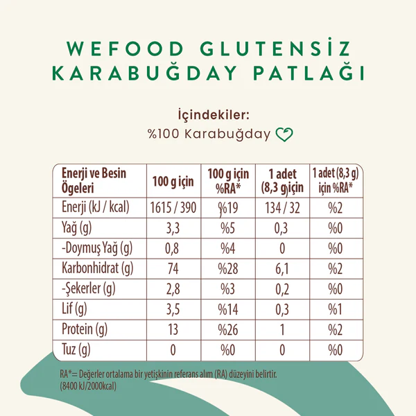 Karabuğday Patlağı 100g