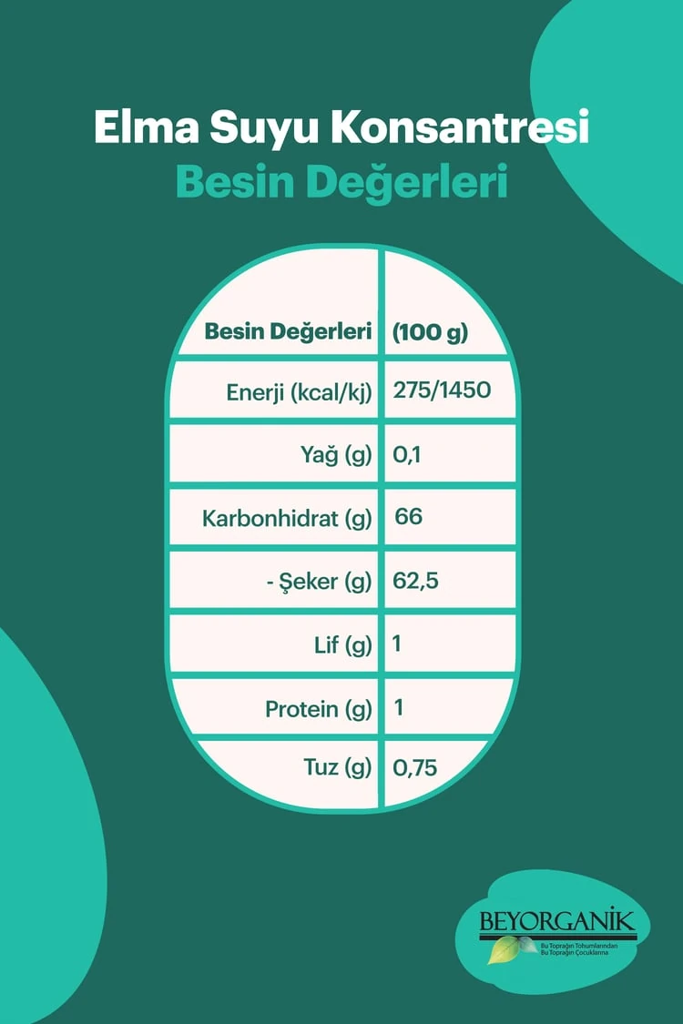 Organik Elma Suyu Konsantresi 248gr