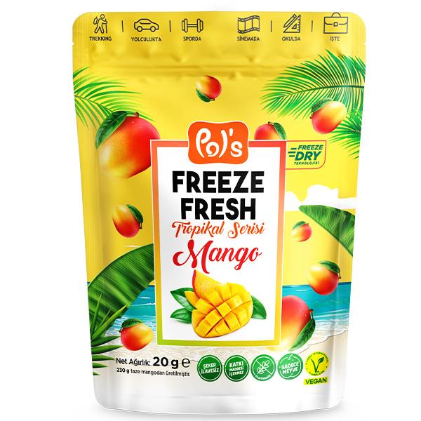 Freeze Fresh Dondurularak Kurutulmuş Mango 20g