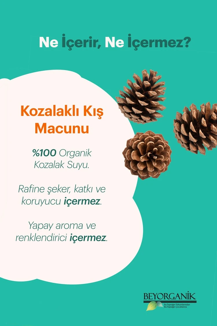 Organik Kozalaklı Kış Macunu 240gr (PESTİSİT VE AĞIR METAL ANALİZLİ)