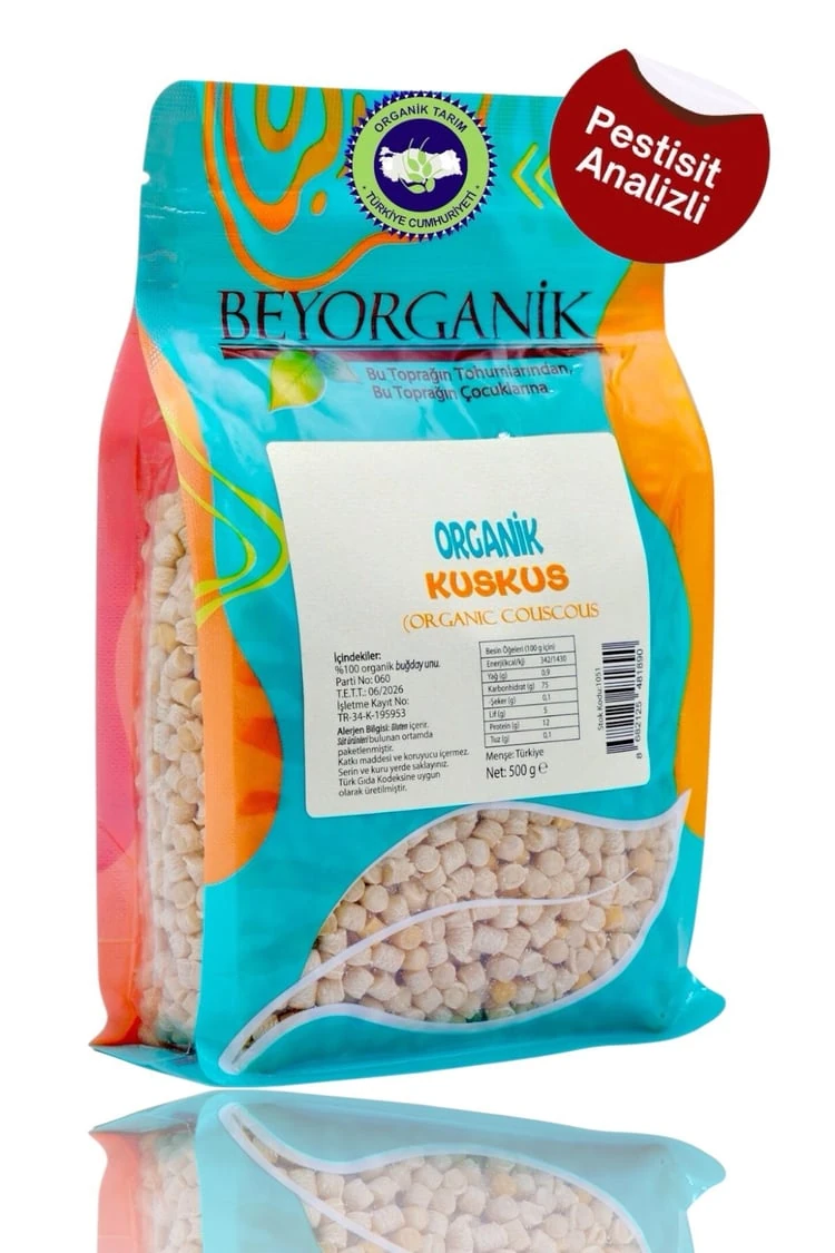 Organik Kuskus 500gr (PESTİSİT VE AFLATOKSİN ANALİZLİ)