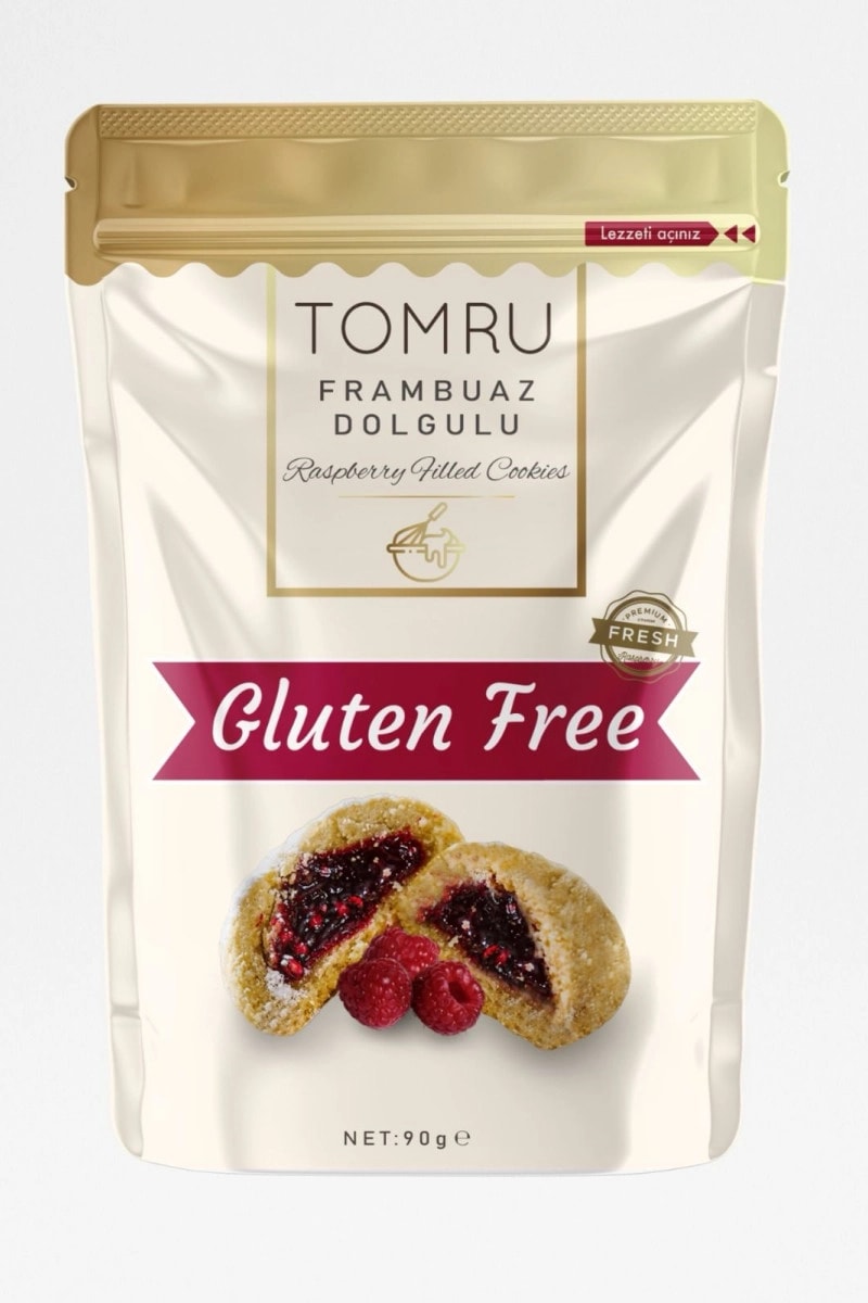Glutensiz Frambuaz Dolgulu Kurabiye 90g