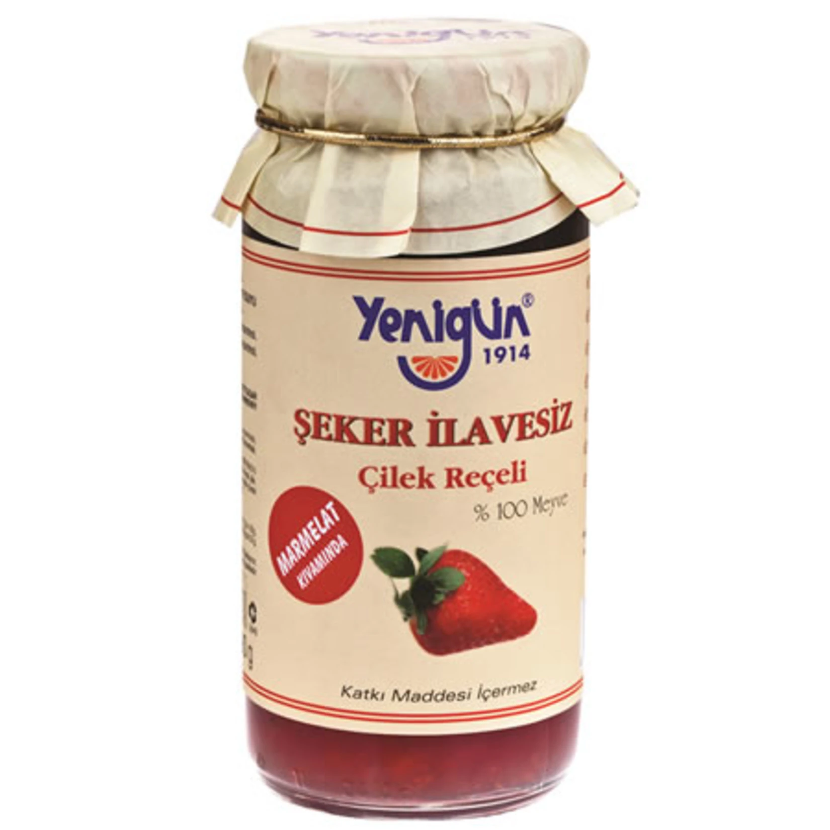 Şeker İlavesiz Çilek Reçeli 290g