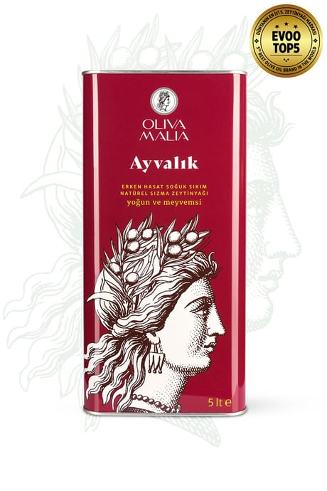 Ayvalık Serisi Natürel Sızma Zeytinyağı 5 LT - Soğuk Sıkım - Erken Hasat