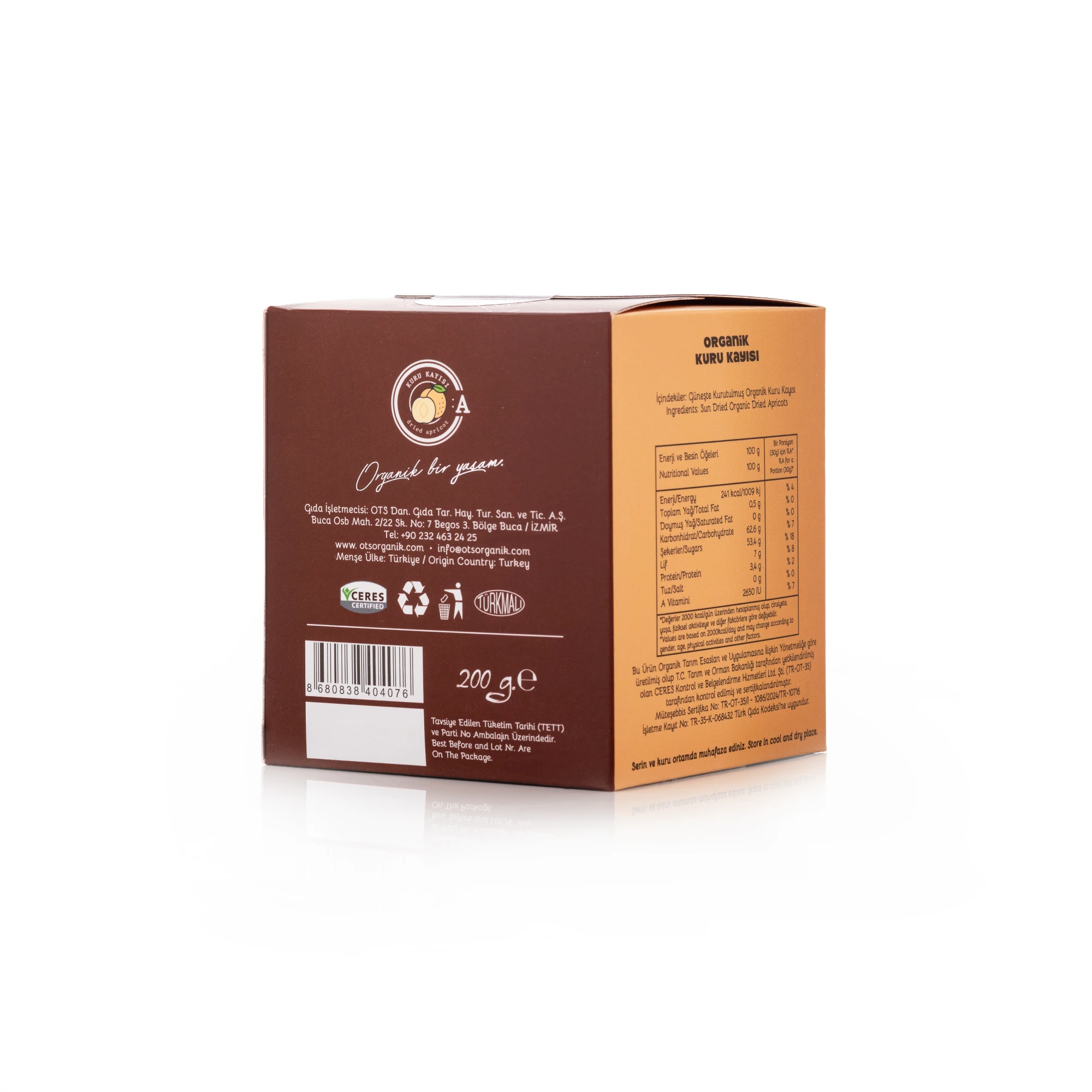 Organik Kuru Kayısı