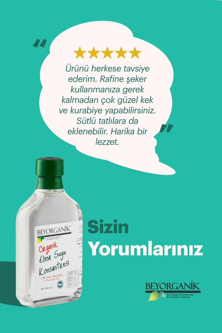 Organik Elma Suyu Konsantresi 248gr