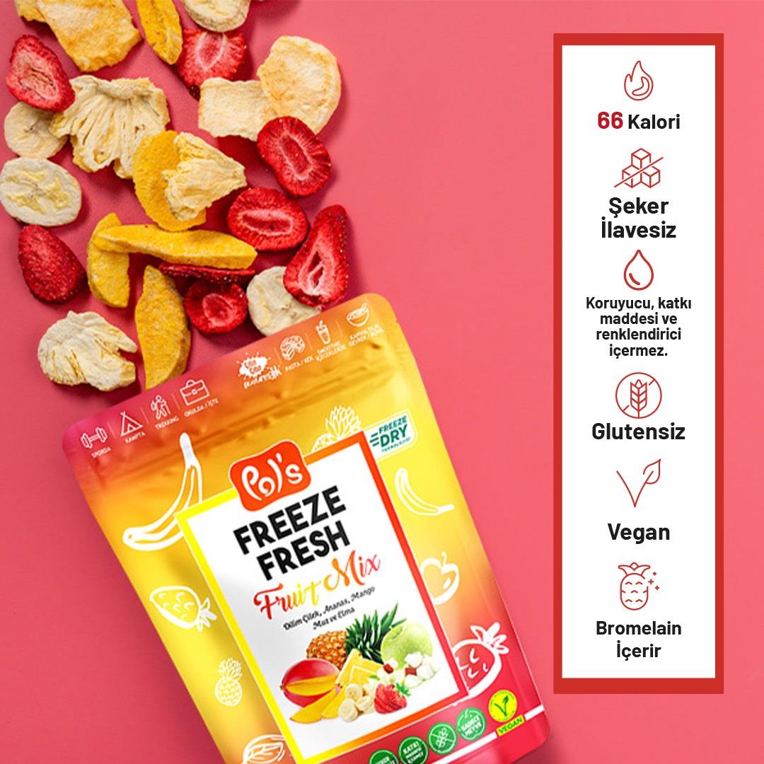 Freeze Fresh Dondurularak Kurutulmuş Fruit Mix 20g