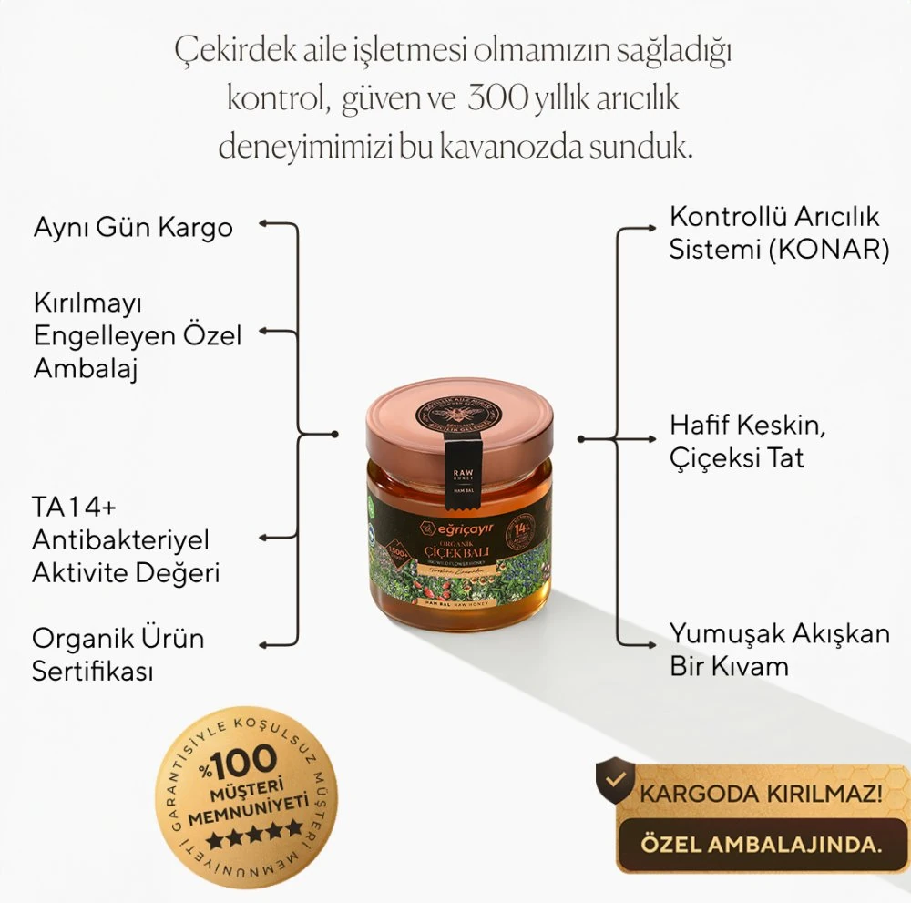 ORGANİK ÇİÇEK BALI TA14+