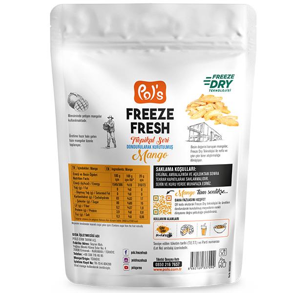 Freeze Fresh Dondurularak Kurutulmuş Mango 20g