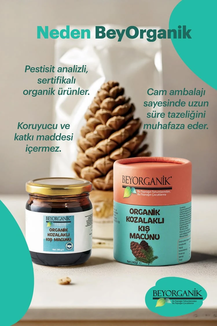 Organik Kozalaklı Kış Macunu 240gr (PESTİSİT VE AĞIR METAL ANALİZLİ)