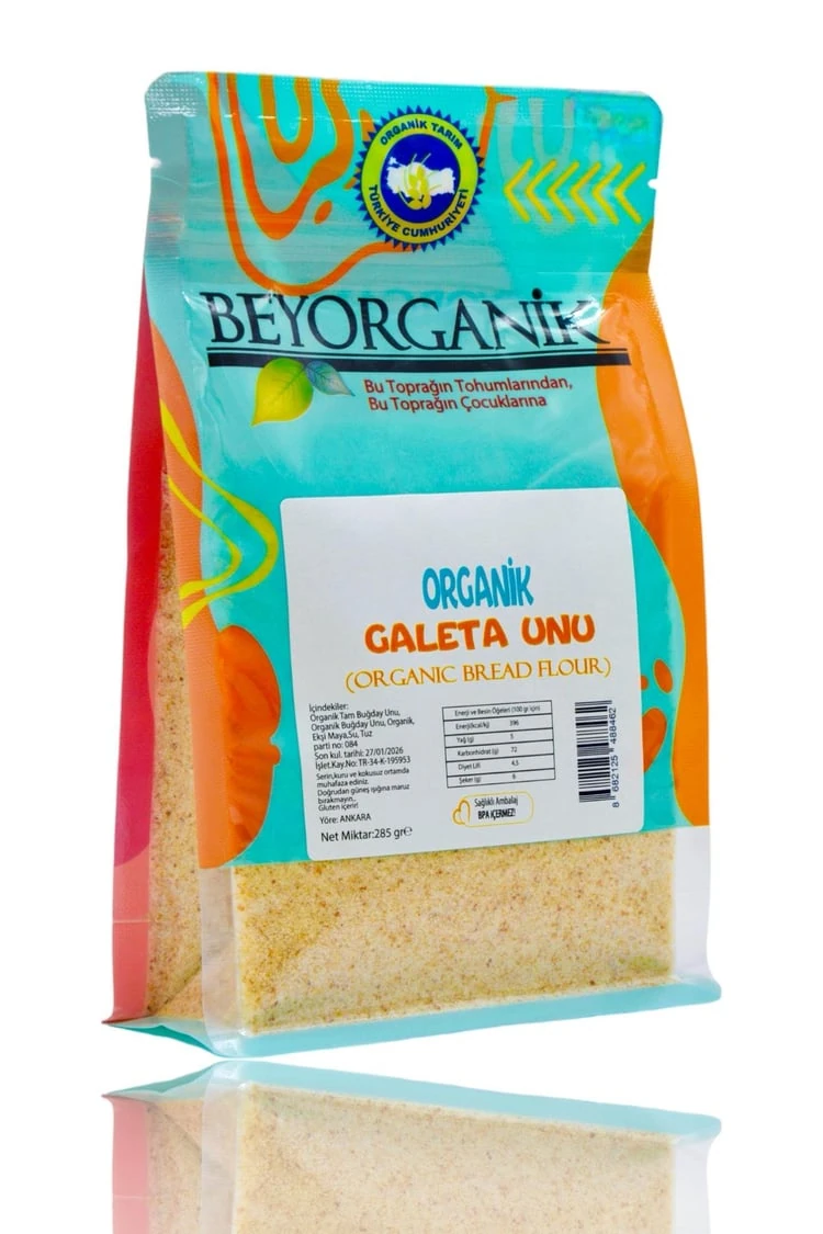 Organik Galeta Unu 285gr (PESTİSİT VE AFLATOKSİN ANALİZLİ)