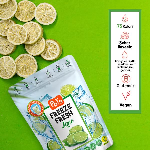 Freeze Fresh Dondurularak Kurutulmuş Lime 20g