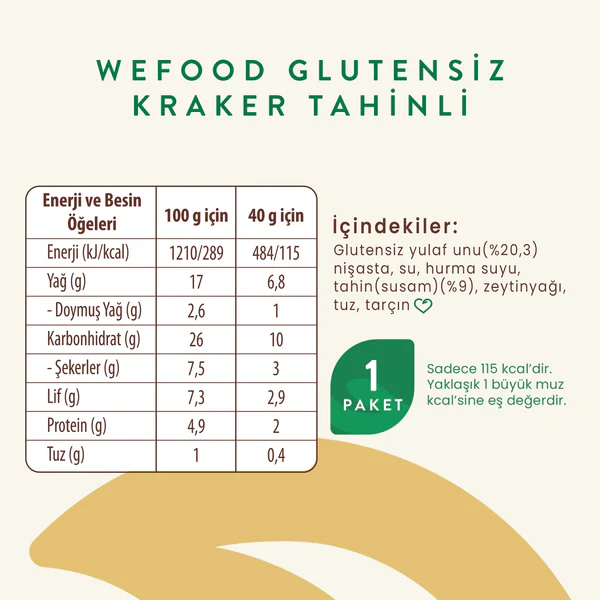 Glutensiz Tahinli Kraker 40g