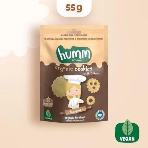 Organik Vegan Tahinli ve Pekmezli Kurabiye - 55g