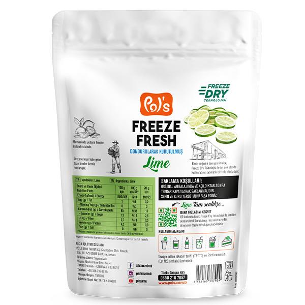 Freeze Fresh Dondurularak Kurutulmuş Lime 20g
