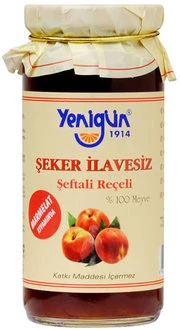 Şeker İlavesiz Şeftali Reçeli 290g