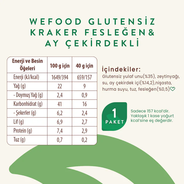 Glutensiz Fesleğenli Kraker 40g